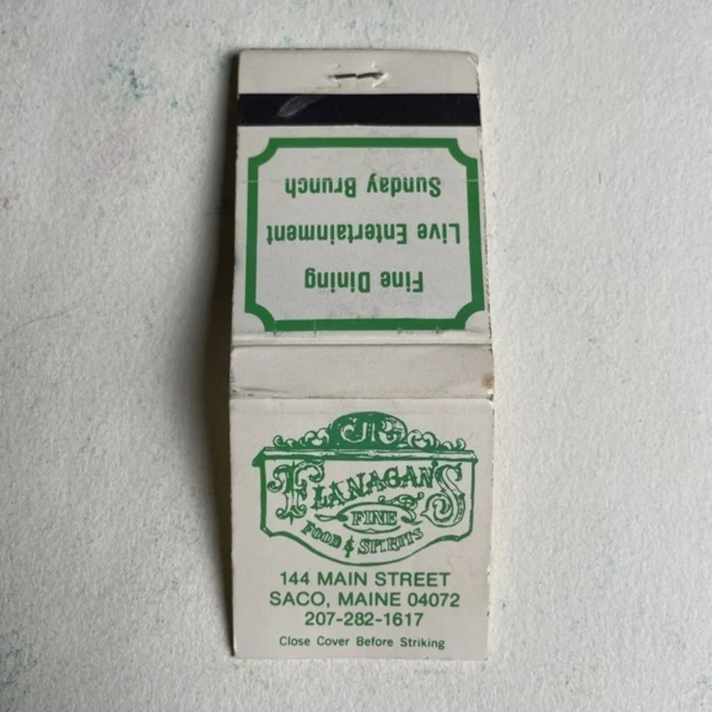 Vintage Matchbook Langan's Fine Food & Spirits NYC Rare Bar Restaurant